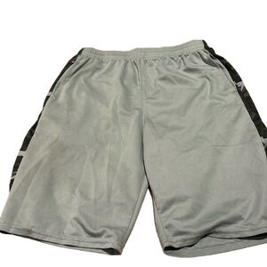 Boys athletic mesh shorts- light and dark gray. Size XL 16-18. Pockets